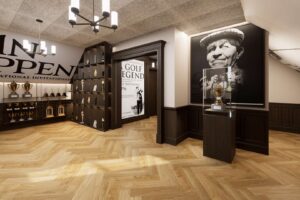 Rendering of contemporary museum exhibit